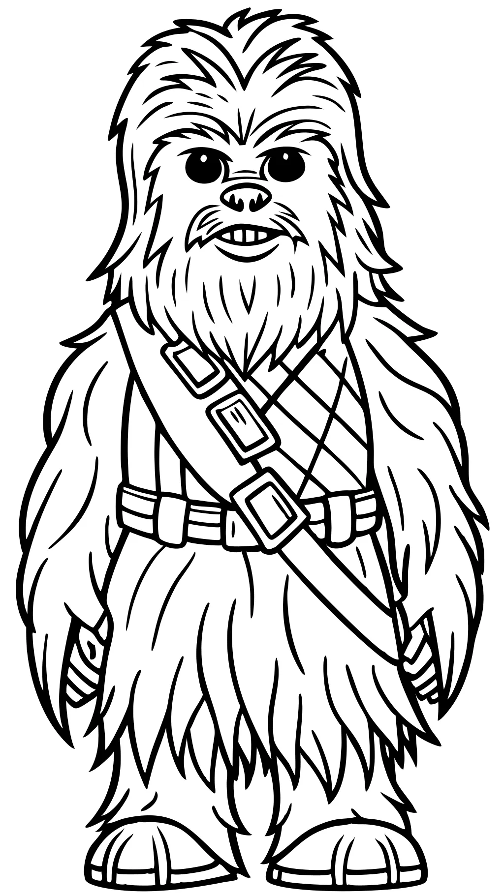 páginas para colorear de Chewbacca